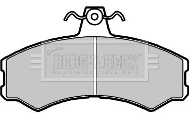 BORG & BECK stabdžių trinkelių rinkinys, diskinis stabdys BBP2422